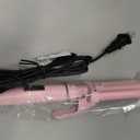 Farery Mini Hair Waver, 1/2 Inch 3 Barrel Curling Iron for Short & Long Hair, Adjustable Heat, Deep Mermaid Waves & Volume, Dual Voltage Travel Hair Crimper, Sakura Pink