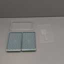 WIBIMEN Mini Ice Cube Trays, Small Tiny Round Pebble Crushed Nugget Ice Trays for Freezer with Lid - Chilling Drinks Coffee Juice(2 Pack/0.55In - Blue)