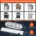 Genesis ii Flavorizer Bars Heat Deflector Replacement Parts for Weber Genesis II 300 /LX 300, GS4 Genesis II E-310 E-315 S-335 Grills, Genesis 2 Grill Parts for Weber 66795 66685, 304 Stainless Steel