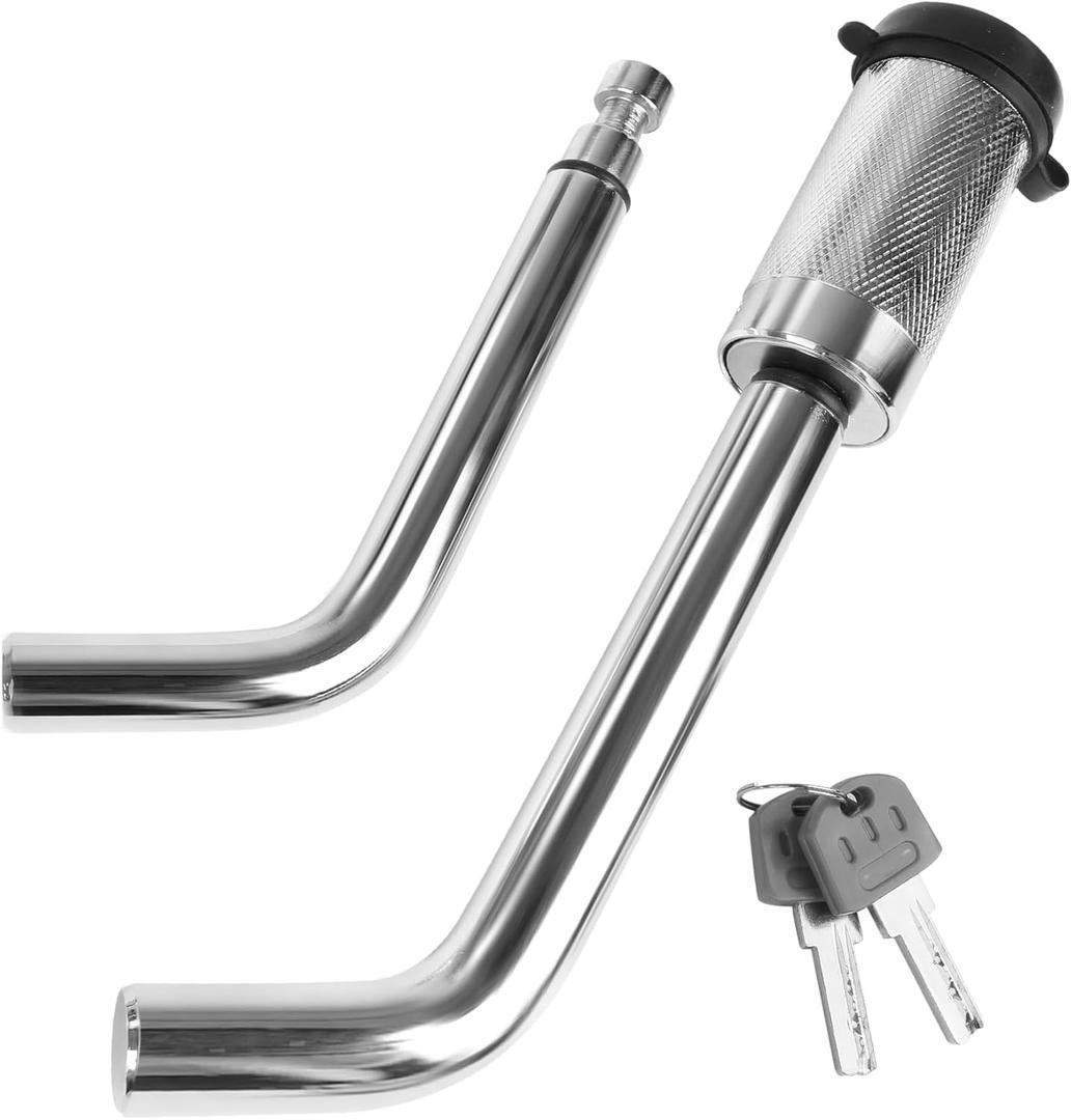 MAXXHAUL 50058 Hitch Receiver Lock with 5/8" and 1/2" Pins for 1-1/4", 2" and 2-1/2" Hitch Receivers