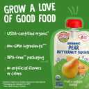 Earth's Best Organic Pear Butternut Squash Fruit + Veggie Puree 3.5 oz Pouch (Pack of 12)