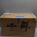 Walkers for Seniors, Rollator Walker with Seat, 350 lb Weight Capacity, 18" Big Seat, 8" All-Terrain Wheels, 6-Level Adjustable Height, Lightweight Aluminum Frame Rollator Walkers for Seniors (Purple)