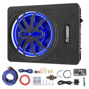 Feikeer 2025 10" 1200W UnderSeat Car Subwoofer, with Multicolor LED Lighting, Deep Bass Enhancement. Subwoofer and Amp Package for a Dynamic Driving Experience with Bass Melodies