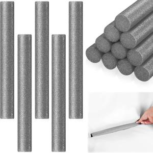 12 Pieces Sofa Slipcover Tuck Grips Stretch Non Slip Foam Stick Couch Slipcovers Stretch Stick Thicker Cushion Grip for Sofa Essential Tuck Grips for Furniture Protector(Grey)