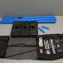 DSC Plastic Cricket Stump Set with 3 Stumps, 2 Bails and 1 Base, Size-Mens, Color - Blue