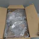 SEIRIONE Corner Shower Caddy Tension Pole, Quick Setup, Rust-Free Bathroom Shower Organizer Corner for Bathtub Shampoo Storage, 4-Tier Adjustable Shelf, Drill Free, Fits 34 to 116 Inch Height, Silver