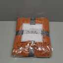 BATTILO HOME Burnt Orange Throw Blanket for Couch, Decorative Fringe Velvety Orange Throw Blanket for Bed, Fall Decor Blankets & Throws, 50"x60"