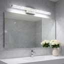 Brushed Nickel Vanity Lights for Bathroom, 24 Inch Modern LED Bathroom Light Fixtures Over Mirror with Iceberg Pattern Acrylic, 5500K Daylight Wall Sconce for Mirror Cabinet and Makeup Sink