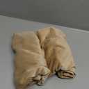 Smiry Velvet Seat Covers for Dining Room Chair Set of 6, Stretch Fit Removable Washable Chair Seat Cushion Protector Slipcovers with Ties, Beige