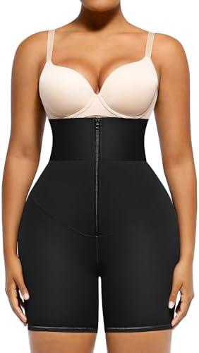 SHAPELLX Women High Waist Leggings Tummy Control ElasticFuse Waistband Shaping Leggings Waist Trainer Yoga Pants XL