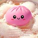 Pink and Green Dumpling Squishies New Mystery Squishies Dumpling with Box Stress Relief Balls Sensory Toys Desk Squeeze Toys Gift(2PCS)