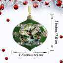 XUTAI Flying Hummingbird Flowers Christmas Ornaments Creative Glass Ornament Metal Christmas Tree Ornaments Christmases Holidays Hanging Ornaments Home Decoration