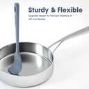 5 Pieces Silicone Spatula Set, Food Grade Rubber Spatula, Upgrade Strong Handle with Ergonomic Grip, Heat Resistant Up to 600F for Nonstick Cookware, Cooking (Pastel Colors)