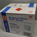 Basic Medical Blue Nitrile Exam Gloves, Latex-Free & Powder-Free Food-Safe House Cleaning Disposable Glove (1000 Pcs), M