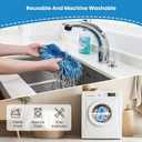 3 Pack Dust Mop Replacement Head for O-Cedar Dual-Action Dust Mop Pads Refills Microfiber Duster Mop Head Replacements Hardwood Floors Cleaning Washable Replace Pads No Handle