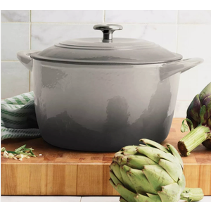 Trmontina 4-Quart  Enameled Cast Iron Round Dutch Ovens, (Gray)