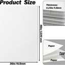 6 Pack 36" x 48" Foam Board,0.23 Inch Thick White Foam Poster Board, Large Acid-Free Foam Core Board, Polystyrene Rigid Foamboard for Backdrop, Display, Mounting, Sign Making