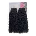 Double Weft Curly Human Hair Bundles 20 Inch Messy Burmese Curly One Bundles Real Human Hair 3C4A 100% Unprocessed Virgin Hair Extensions Quick Weave Natural Color Full Ends 85G