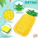 5 Pack Pool Floats Kids Fruit Inflatable Pool Floats Swim Ring Lemon Swim Tube Rings with Inflatable Surfboard for Kids Luau Hawaiian Beach Birthday Party Decoration