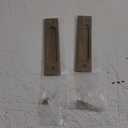 MOROBOR Rectangular Recessed Sliding Door Pulls, 2pcs Bronze Gold Flush Pull Aluminum Alloy Closet Doors Finger Pulls with Mounting Screws for Sliding Barn Door, (180mm)