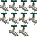 10 Pieces XFITTING 1/2" Pex X 3/4 GHT Sillcocks, GHT (Garden Hose Threaded), For Use with Water or Oil, Crimp Fittings - Brass, Pex B, 10 Packs