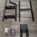 Universal 45" Foldable Pickup Truck Tailgate Ladder, Heavy Duty Folding Tailgate Step Ladder with Lock Device Universal Fit for Pickup Truck (F250, RAM 2500 etc.) Accessories