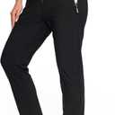 Beeswan 2026 Upgrade Stretch Active Pants for Women, Women's Hiking Cargo Travel Pants Women (Black, 3X-Large)
