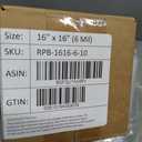 16" x 16" Large Reclosable Plastic Zip Bags, 10 Count
