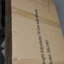 Rolling TV Stand for 32-80 Inch TVs, Mobile TV Cart with Power Outlet, Outdoor TV Stand with Wheels, Portable tv Stands for LCD OLED 4K Flat/Curved Panels Max VESA 600x400mm (Black)