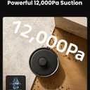 SwitchBot K11+ Pro Robot Vacuum and Mop, 12000Pa Suction, 90-Day Self-Emptying, 3.6-Inch Ultra-Compact, LDS Navigation, Anti-Tangle for Pet Hair, Matter Support for Alexa, Google, Apple Home, Black