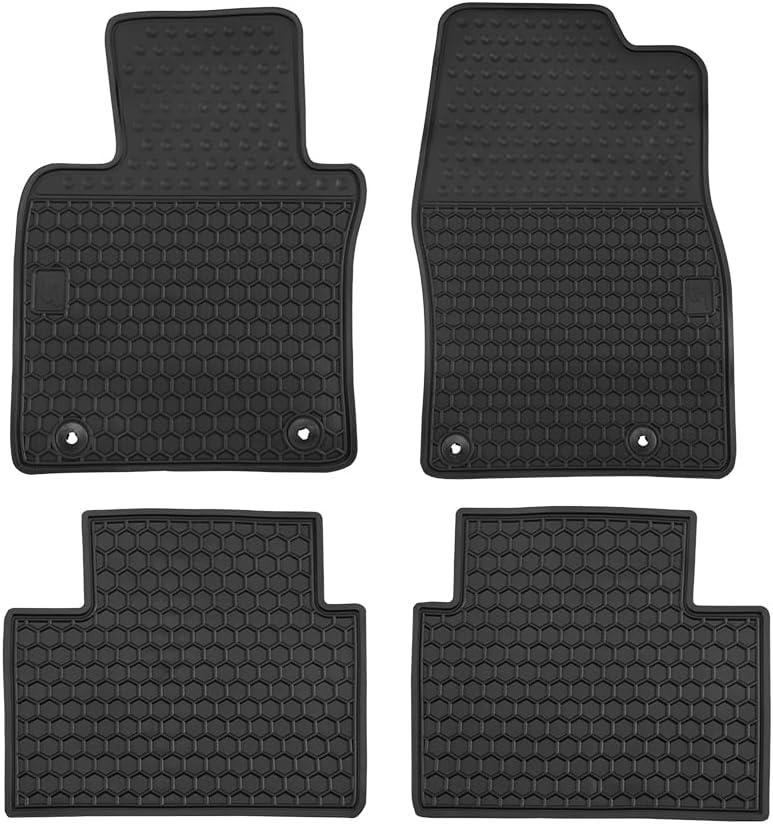 Car Floor Mats Custom Fit for Mazda 3 2025 2024 2023 2022 2021 2020 2019 /Mazda CX-30 2019-2025 Odorless Washable Heavy Duty Rubber (All Weather) Floor Liners Set Black
