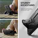 Dexnor for Samsung Galaxy A36-5G Case, [2 Front Frame] [Built-in Magnetic Slide Camera Cover & Kickstand] Heavy Duty Protection Shockproof Phone Case with Screen Protector, 6.7 inch Black