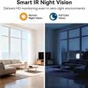 Wireless WiFi Mini Camera with Clock for for Outdoor/Indoor, Security Camera with AI Motion Detection,Night Vision,Easy to Use & Install