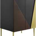 Modway EEI-6142-BLK-GLD Alchemist 24" Bathroom Vanity Cabinet (Sink Basin Not Included), Black Gold