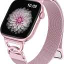 Adorve Slim Milanese loop Compatible with Apple Watch Bands 40mm 41mm 38mm 42mm 44mm 45mm 46mm 49mm Women, Thin Stainless Steel Mesh Loop Magnetic Wristbands for iWatch SE3 Series 11 10 9 8 7 6 5 4 3