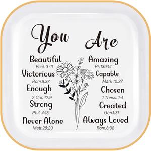 Christian Bible Verse Jewelry Dish for Women: Inspirational Religious Gifts for Birthdays & Mother's Day