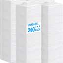 Shop Towel Rag, 200 Pack Reusable Rags Bulk Microfiber Cleaning Cloth Lint Free Towels for Car Kitchen Automotive Bar Mechanic Restaurant Garage, 11.5"x 11.5", White