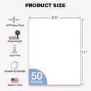 Veritas Extra Heavyweight White Cardstock 8.5 x 11, 110lb/300gsm Thick 14pt Cover Card Stock, 50 Sheets, Made in USA, for Invitations, Certificates, Greeting Cards, Covers & Presentation Projects