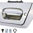 APPERFiT Tailgate Handle Latch with Bezel Trim (Chrome) Compatible with Chevy Chevrolet Avalanche 1500 2500 Pickup Truck 2002 2003 2004 2005 2006 Replaces 15086873 19209650 GM1915115