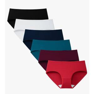 INNERSY Womens Underwear Cotton Hipster Panties 6-Pack-Medium