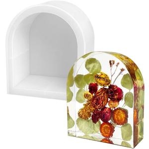 RESINWORLD 6'' Arch Mold, 3'' Deep Silicone Mold, Sturdy Large Molds for Bouquet Preservation, Shiny Resin Molds for Home Wedding Decor RESINWORLD 6'' Arch Mold, 3'' Deep Silicone Mold, Sturdy Large Molds for Bouquet Preservation, Shiny Resin Molds for Home Wedding Decor