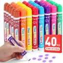 FUMILE 40 Pcs Dot Markers for Toddlers 1-3, 8 Colors Bingo Daubers Bulk for Toddlers, Washable Bingo Markers, Bingo Supplies, Dot Paint for Painting Supplies Drawing Coloring and Easter Basket Stuffer