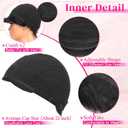 PEACOCO Pixie Cut Wig Human Hair Short Wigs for Black Women Natural Glueless Pixie Wig with Bangs Layered Virgin Short Wigs for Women 1B