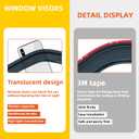 Rain Guards Compatible with 2012-2019 BMW F30 3-Series 4-Door Sedan M3 318 320 325 328 330 335 340 i d xdrive e Tape-On Side Window Visor Wind Deflector Vent Visors Car Accessories