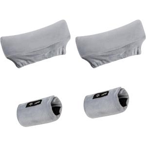 SPRING SEAON Underarm Crutch Pads, Velvet Padded Crutches Covers Non Slip Padding Cushion Crutch Accessories Gray