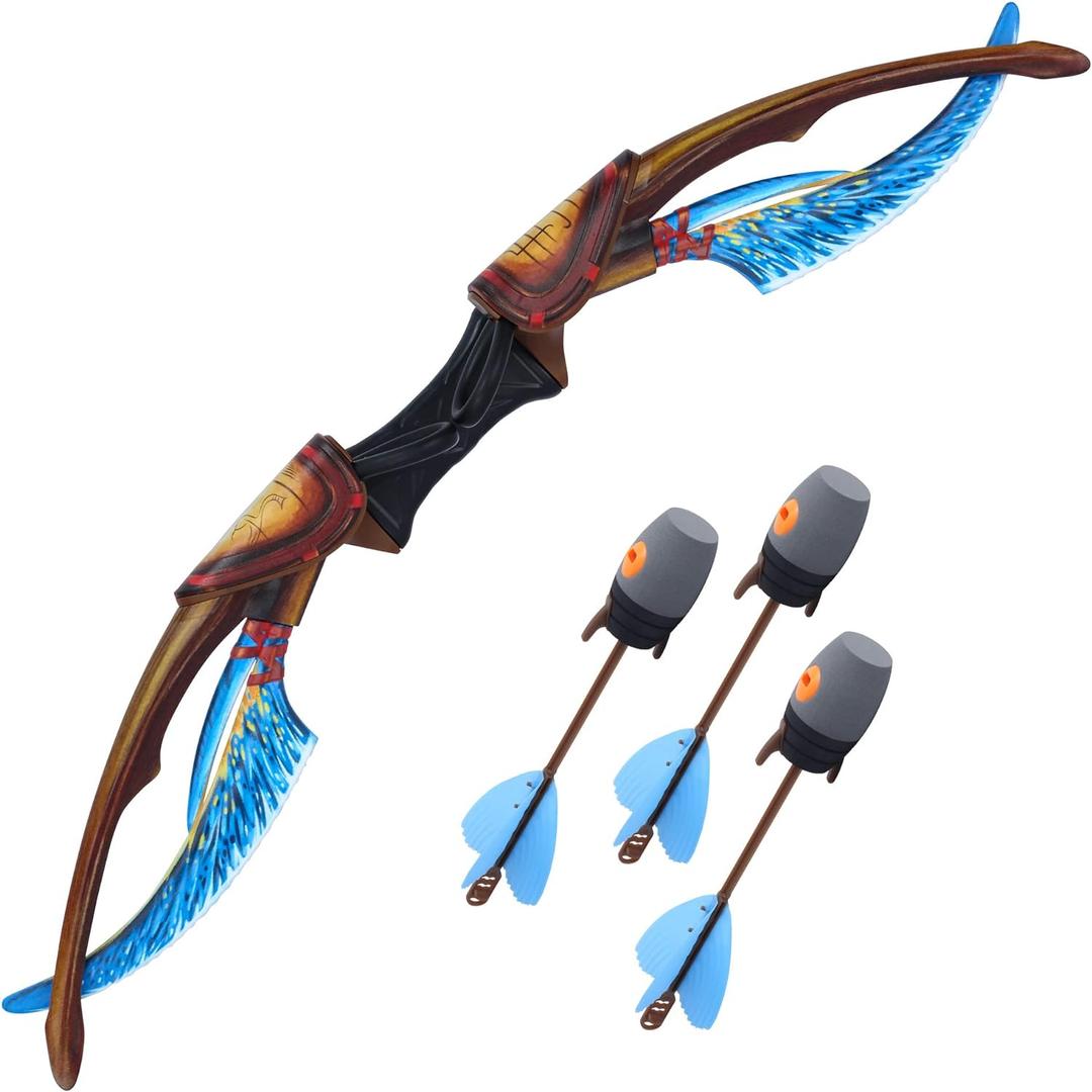 Zing Avatar Neytiri's Ceremonial Bow Pack - 1 Bow and 3 Zonic Whistle Arrows, Officially Licensed Role-Play Set, Shoots Safe Arrows Over 160ft, Long Range Outdoor Play, Age 14 and Up