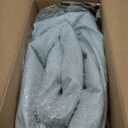 Intex: Dura-Beam Deluxe Comfort-Plush Air Mattress - 22" Queen Blue - Built-in Electric Pump, Durable Fiber-Tech, Carry Bag Included, 600lb Capacity