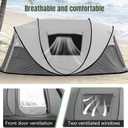 Instant Pop Up Camping Tent, 4-6 Person Tents,Automatic Set Up Tent in 3 Seconds,Waterproof Sunshade Family Tent,Portable Lightweight Dome Tent for Outdoor Camping,Hiking,Travel & Beach, Large