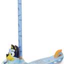 Bluey 3D Kick Scooter for Kids, Self-Balancing 3 Wheeled Light Up Scooter with Extra Wide Anti-Slip Deck, Rear Brake, Lean to Steer, Lightweight Design, for Kids 3 and up, 75 LB Limit
