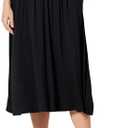 Amazon Essentials Women's Jersey Pull On Midi Length Skirt (Small, Black)